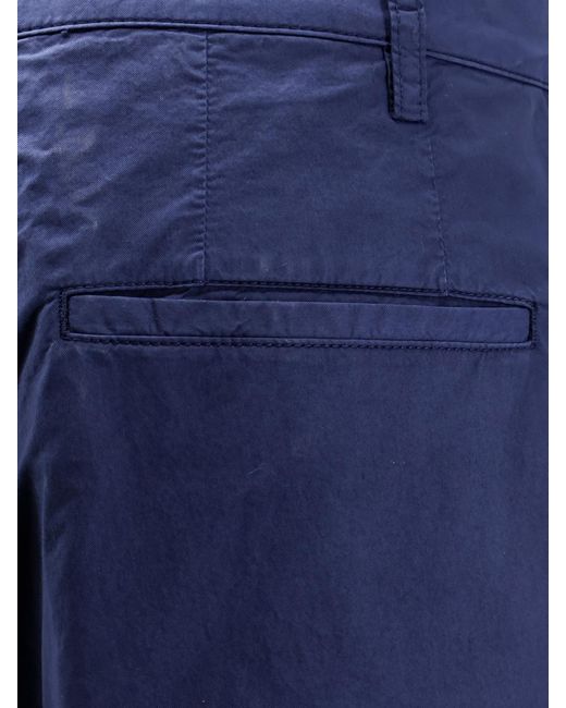 Aspesi Blue Cotton Chino Trousers for men