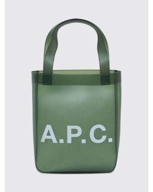 A.P.C. Green Lou Small Polyurethane Bag