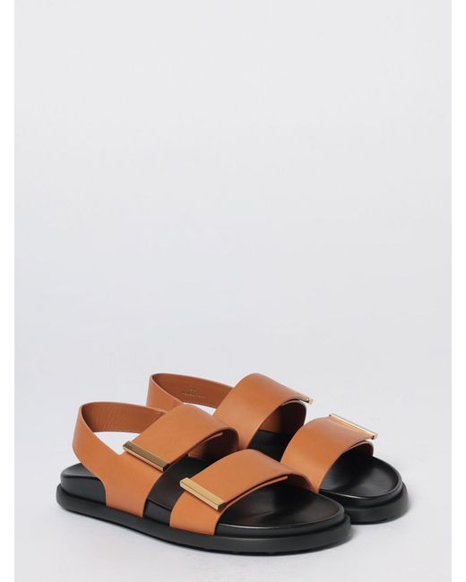 Tod's White Leather Sandal