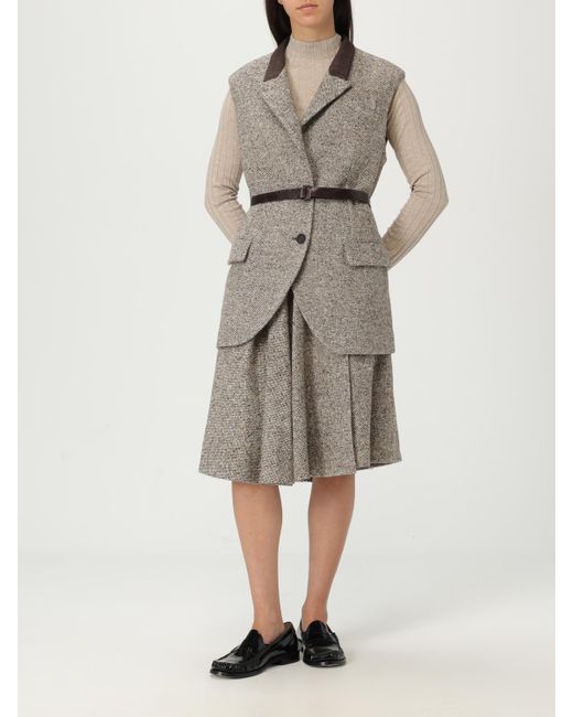 Falda Mujer Brunello Cucinelli de color Natural