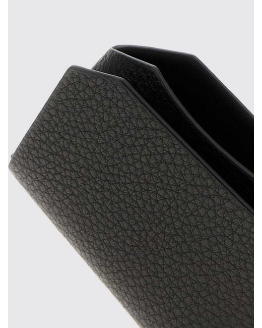 The Row Black Flat Card Holder for men
