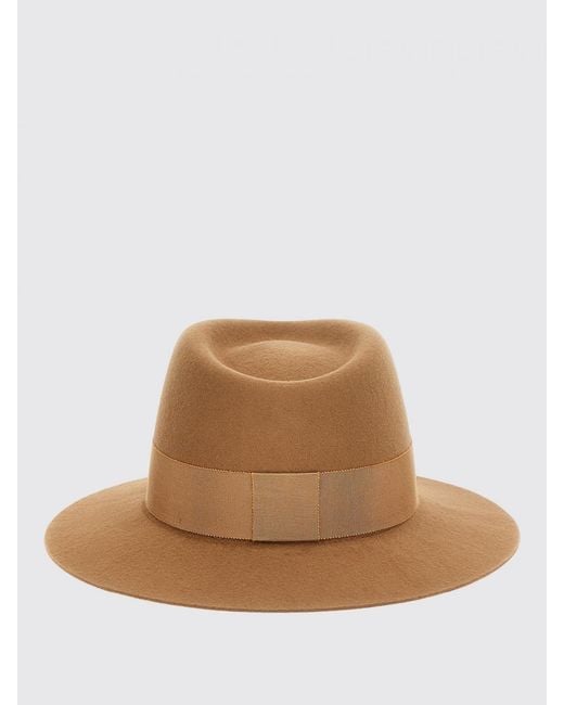 Maison Michel Brown Hat