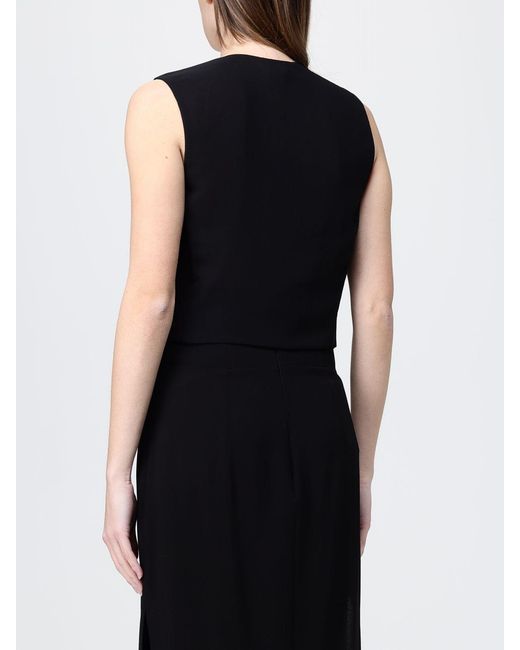 Pinko Black Tailored Polyester Vest