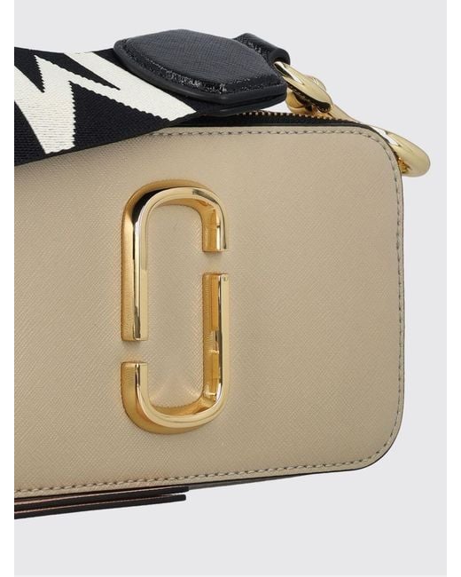 Marc Jacobs Natural The Snapshot Saffiano Leather Bag