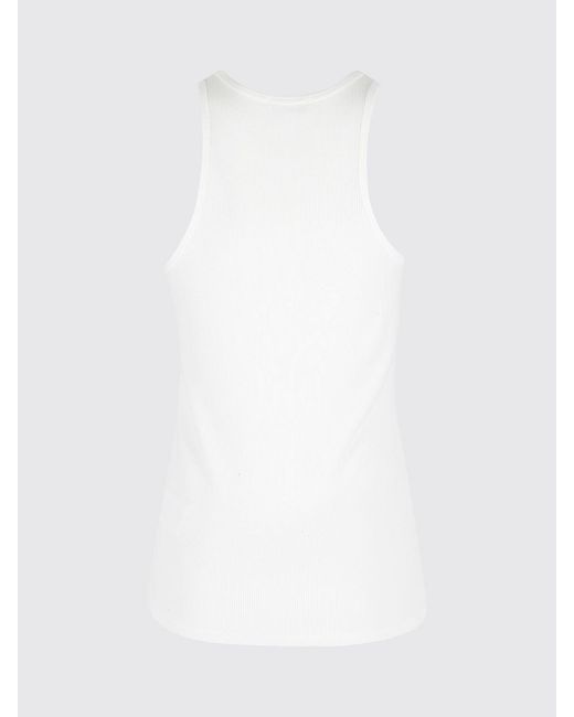 Anine Bing White Stretch Viscose Top