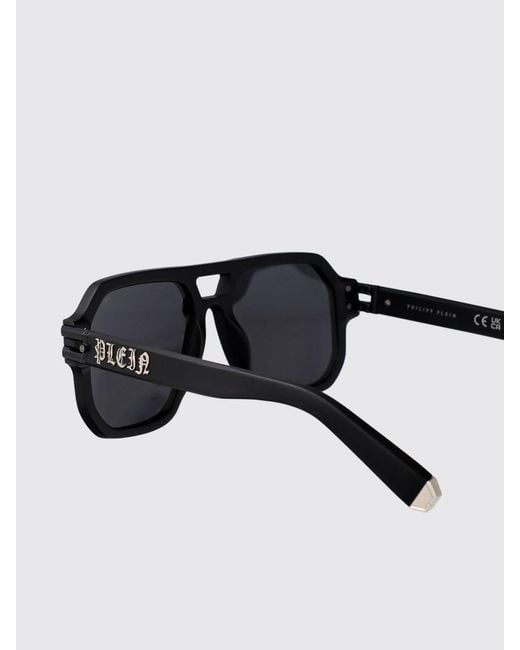 Philipp Plein Black Sunglasses for men