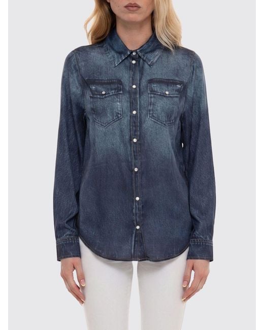 Liu Jo Blue Print Satin Shirt