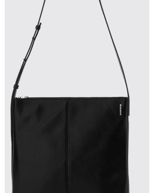 Jil Sander White Line Leather Bag