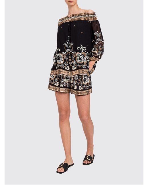 Twinset Black Liberty Viscose Top