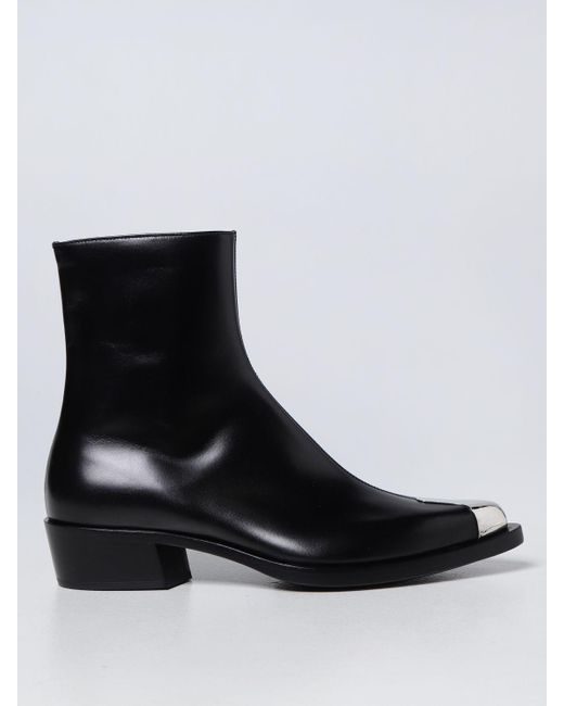 Alexander McQueen Boots Man in Black for Men | Lyst