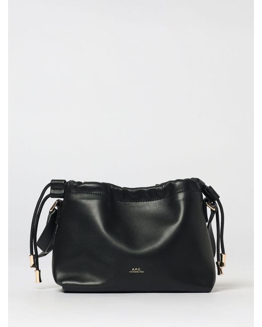 A.P.C. Black Ninon Faux Leather Bag