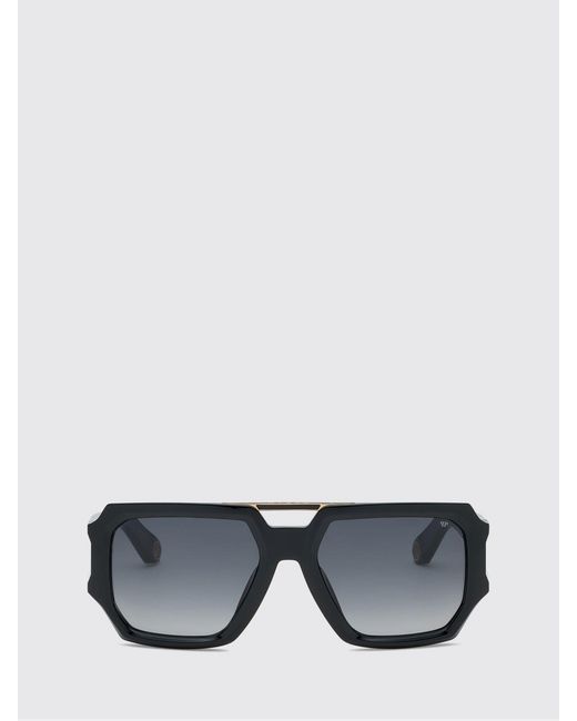 Philipp Plein Gray Brave Acetate Sunglasses for men