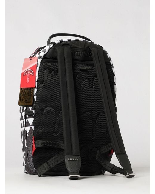 Sprayground Gray Eschark Backpack With Abstract Graphic Print And Lettering Logo for men