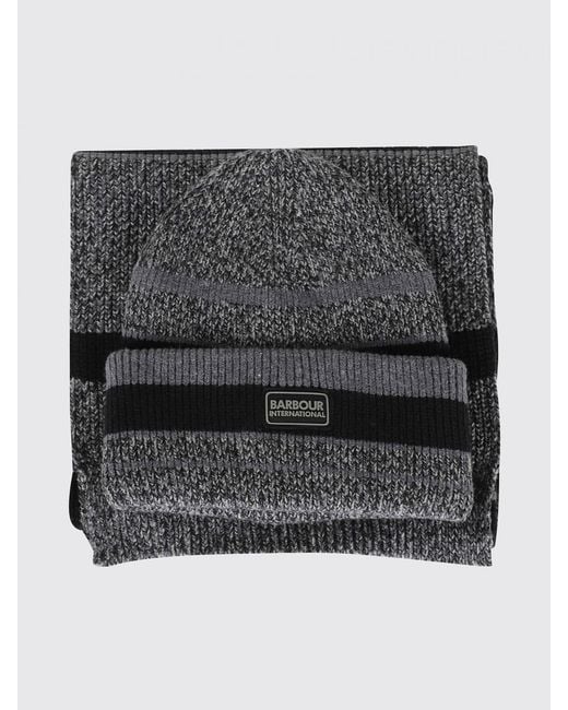 Set Sciarpa + Cappello di Barbour in Gray da Uomo
