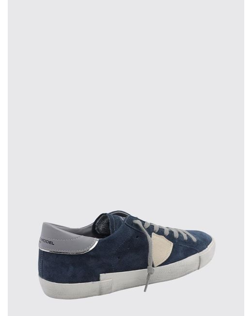 Philippe Model Blue Sneakers for men