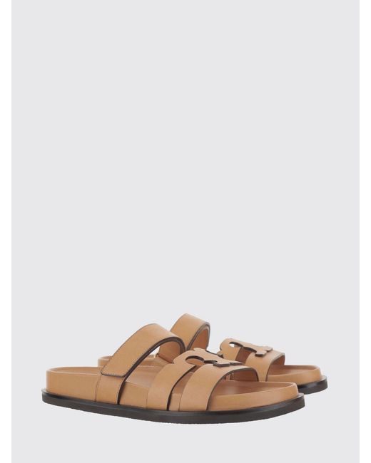 Tory Burch White Ines Sport Leather Sandal