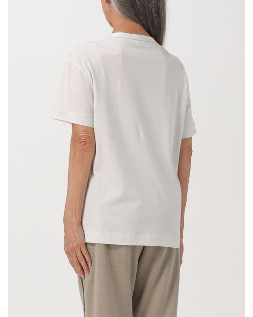 T-shirt in cotone di Brunello Cucinelli in White