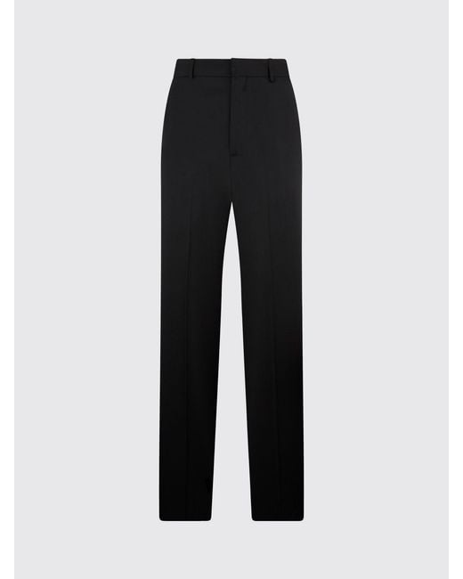 Billionaire Black Virgin Wool Tailored Trousers for men