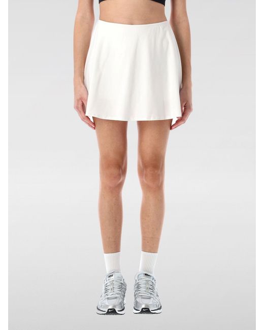Nike White Stretch Technical Fabric Skirt