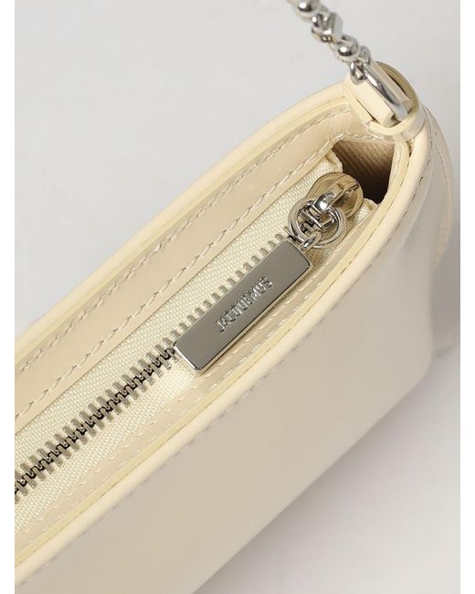 Jacquemus Natural The Small Bisou Chaine Leather Shoulder Bag