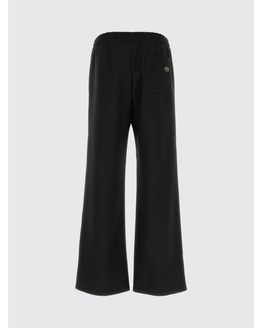 Valentino Black Crêpe Drawstring Trousers for men