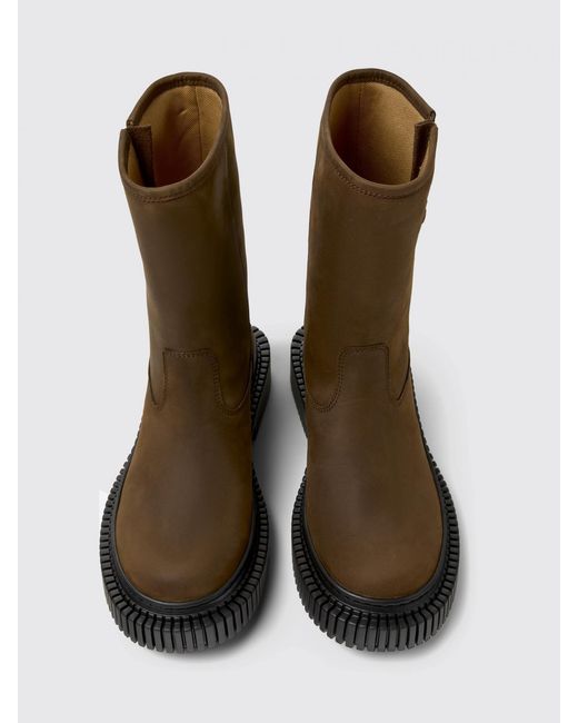 Camper Brown Pix Berlin Nubuck Ankle Boots