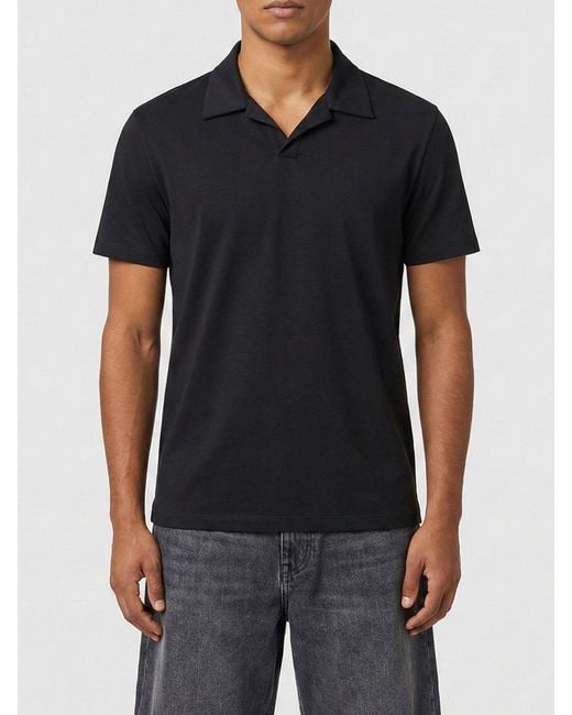 Dondup Black Cotton Polo Shirt for men