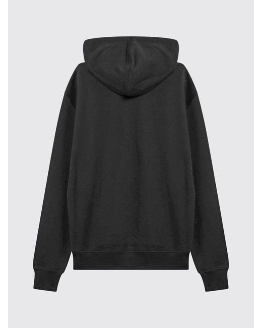 AMI Blue Cotton Hoodie With Logo for men