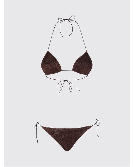 Oseree Natural Lurex Jersey Bikini