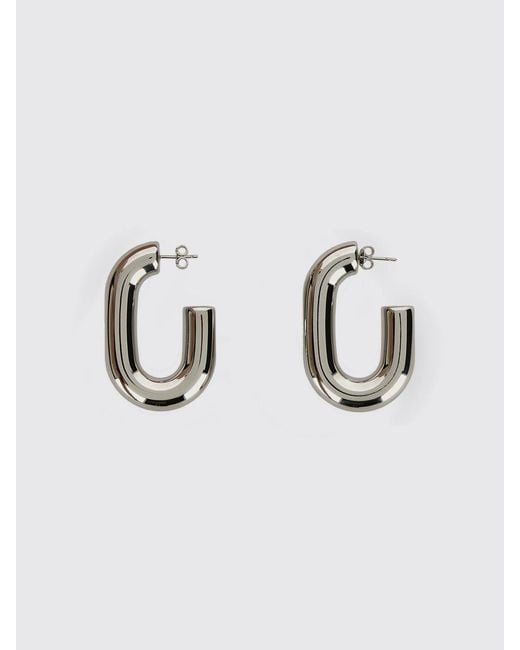 Rabanne Metallic Xl Link Brass Earrings