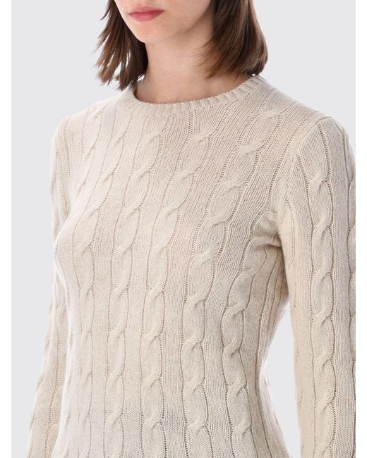 Ralph Lauren Natural Slim Fit Pure Cashmere Crewneck Jumper