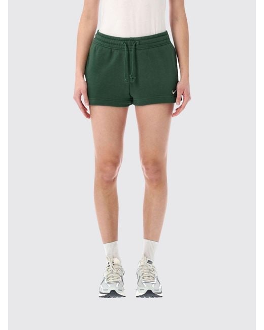 Nike Green Cotton Sport Shorts
