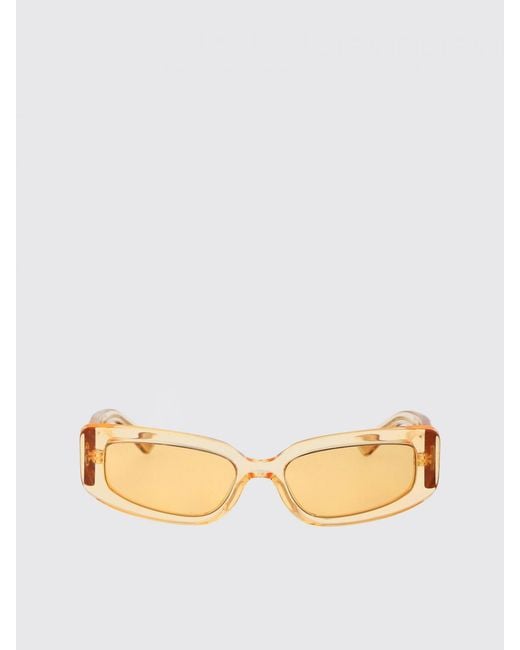Dolce & Gabbana Natural Rectangular Amber Sunglasses