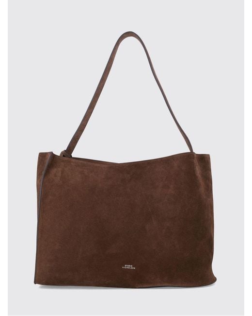 Studio Nicholson Brown Doublet Suede Bag