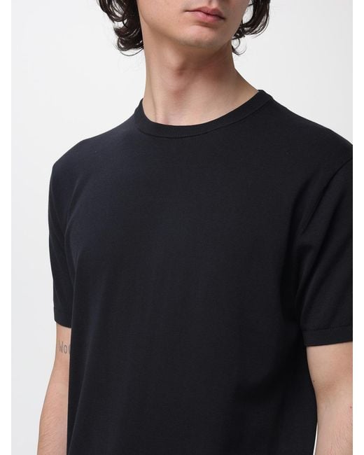 Aspesi Black Basic Cotton T-Shirt for men