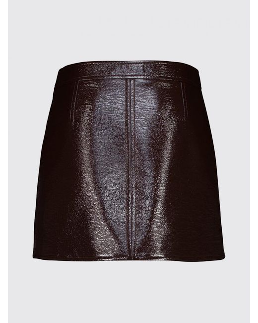 Courreges Black Courr&Egrave	Ges Patent Leather Mini Skirt