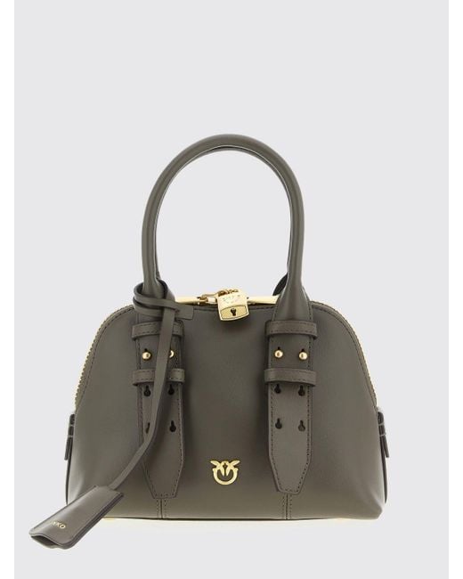 Pinko Gray Schultertasche Damen