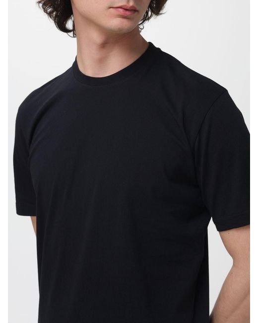 Aspesi Black Basic Cotton T-Shirt for men