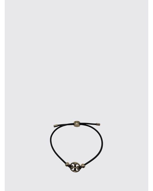 Tory Burch Multicolor And Brass Bracelet With Double T Logo And Crystal