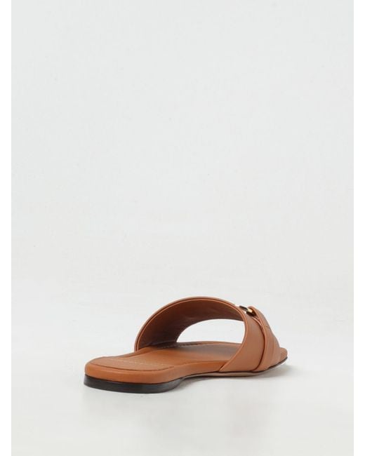 Ferragamo Brown Flat Sandals