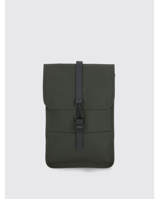 Rains Green Puffed Mini Backpack for men