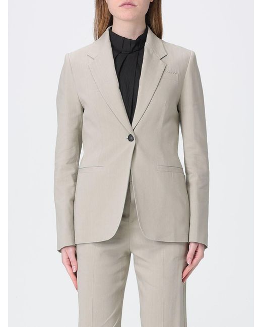 Tela Natural Linen Blend Single-Breasted Blazer