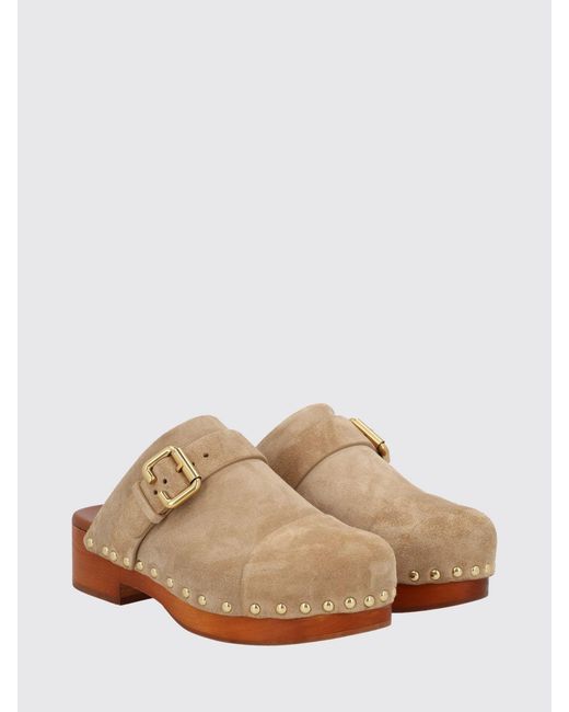 Chloé Multicolor Chlo&Eacute Jeannette Suede Clogs