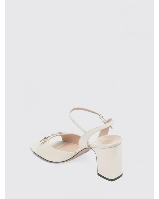 Gucci Natural Leather Horsebit Sandal
