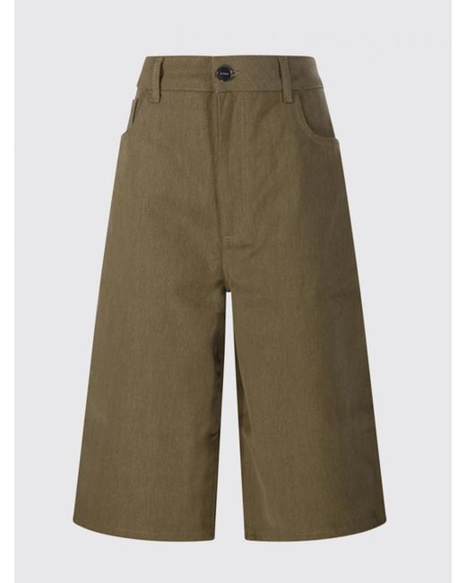 Rohe Natural High-Waisted 5-Pocket Knee-Length Bermuda Shorts