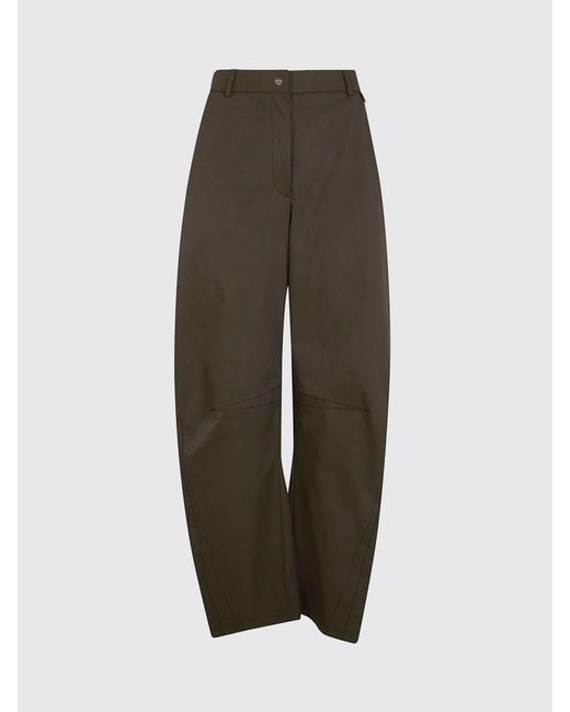 Herno Black High-Waisted Wide-Leg Trousers