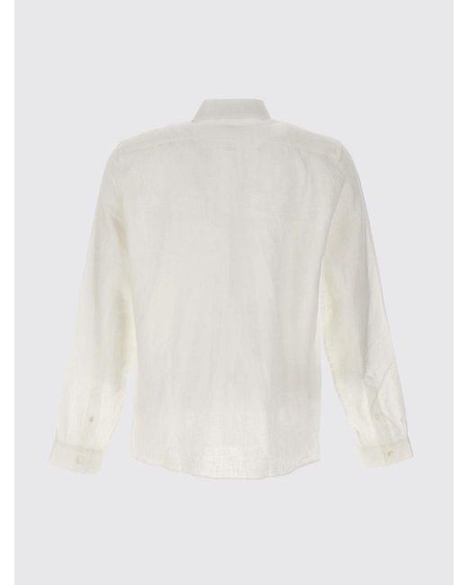 Lacoste White Linen Shirt for men