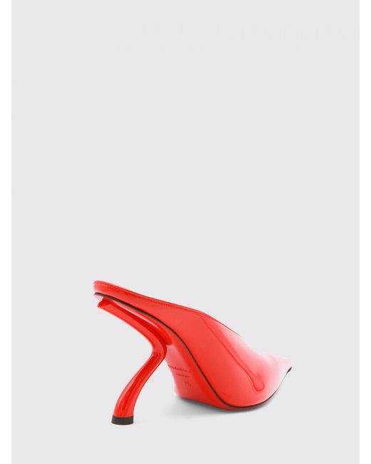 Ferragamo Red Itaca Patent Leather Mules