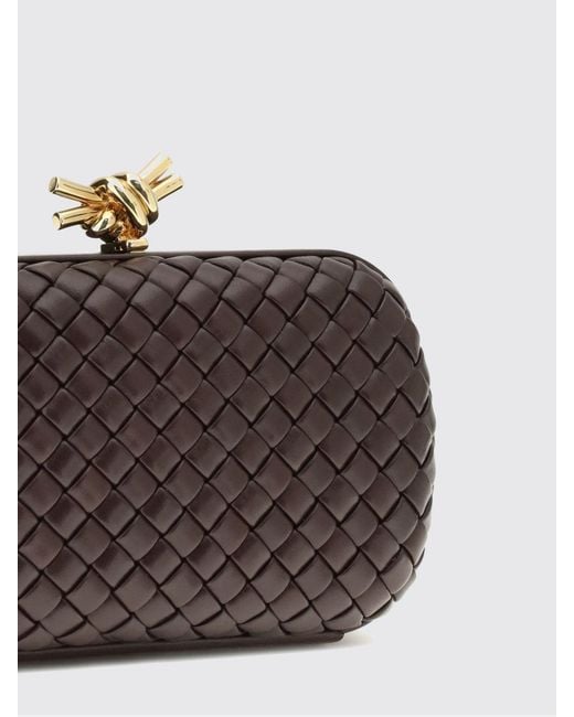 Bottega Veneta Brown Intrecciato Leather Clutch