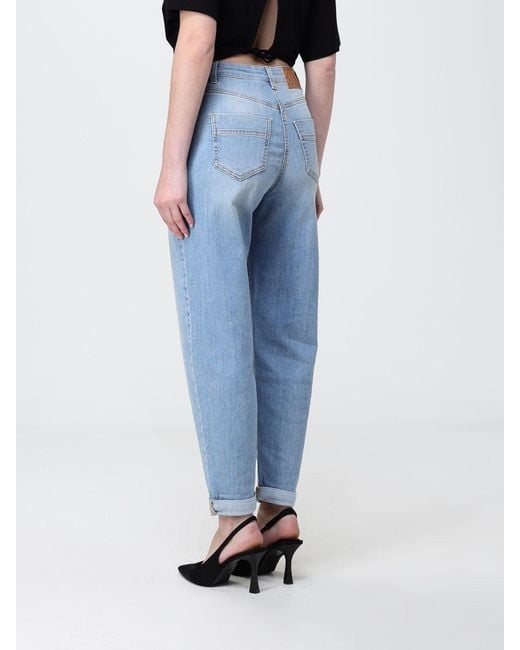 Elisabetta Franchi Blue Stretch Slim Fit Jeans